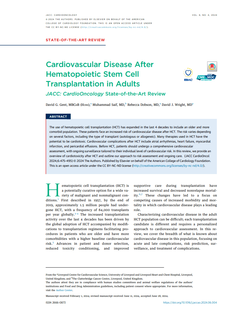 Preview of stem cell transplant cardiology review PDF